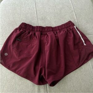 lululemon athletica Burgundy Athletic Shorts